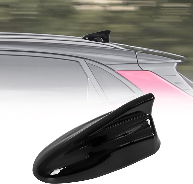 AMSPRAC Shark Fin Antenna Cover,Car Roof Antenna Caps Compatible with Hyundai Kona 2018 2019 2020 2021 2022 2023,for Kia Sorento 2019-2020,96210-J9300,Antenna Topper Cover with Chip,Glossy Black - Image 1